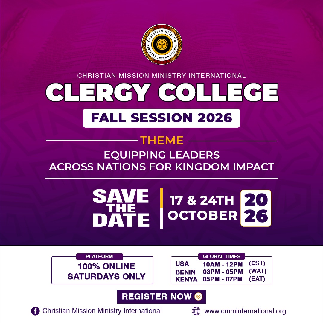 Clergy College Fall Session 2026 flyer